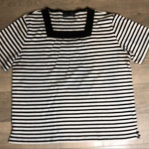 shirt black white tops